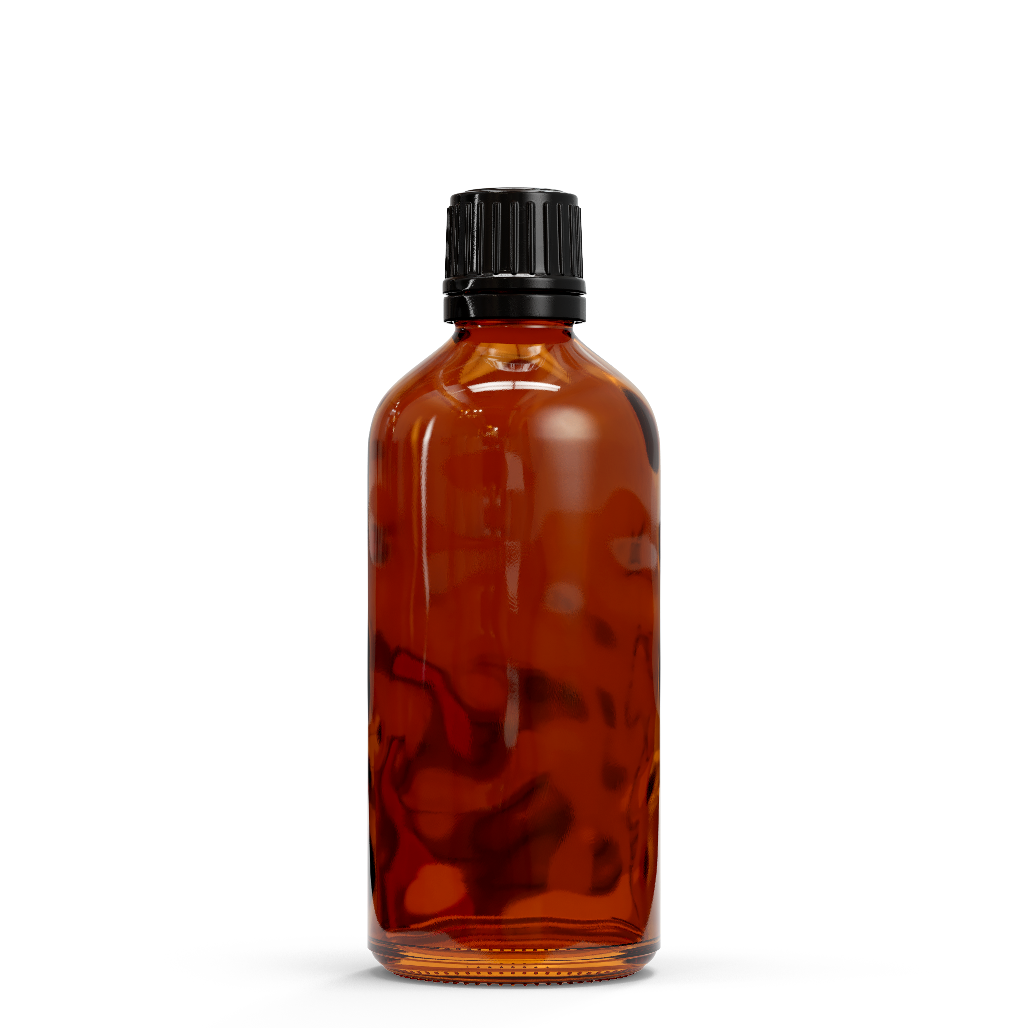 Bouteille en verre - Marron (avec des bouchons variés)