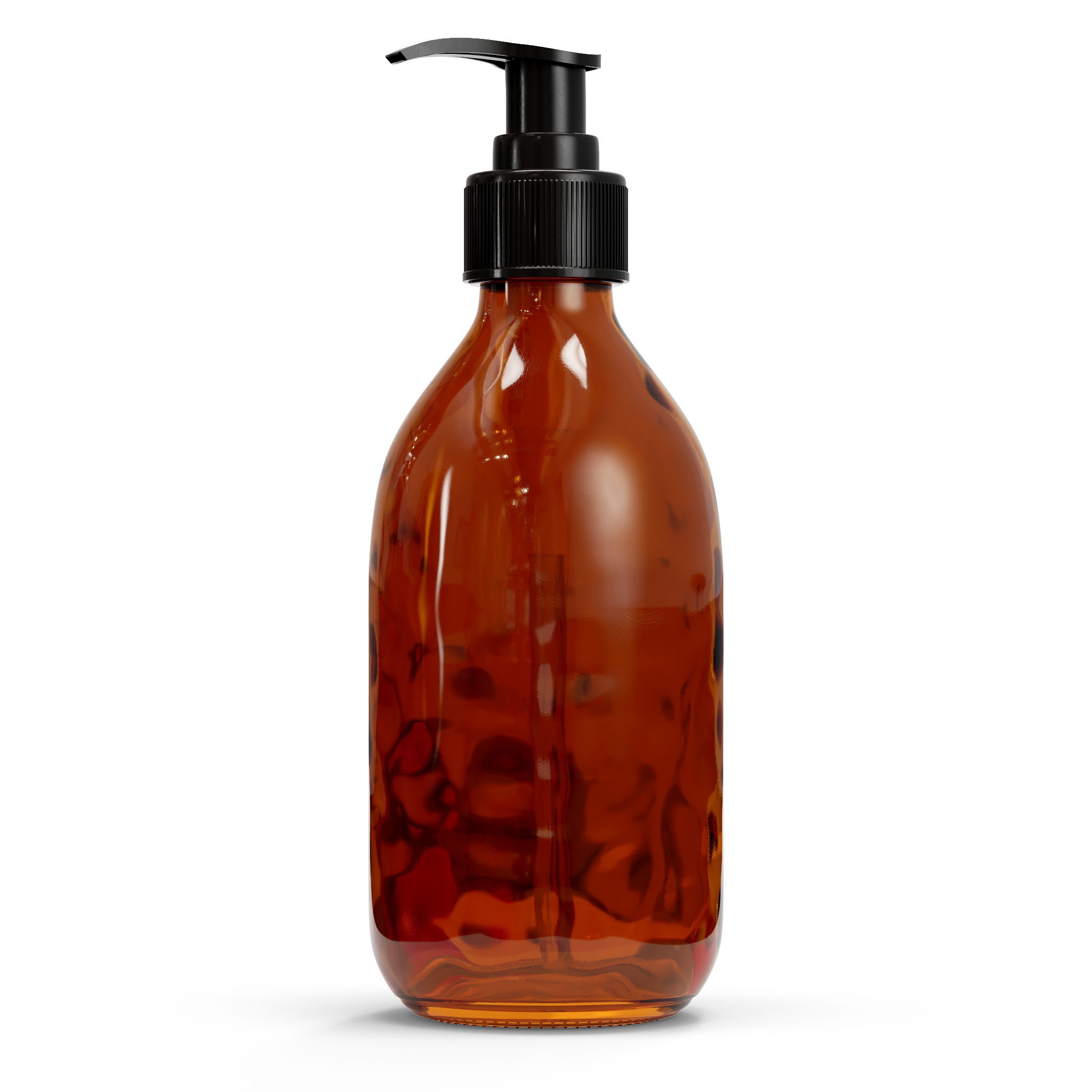 Bouteille en verre - Marron (avec des bouchons variés)