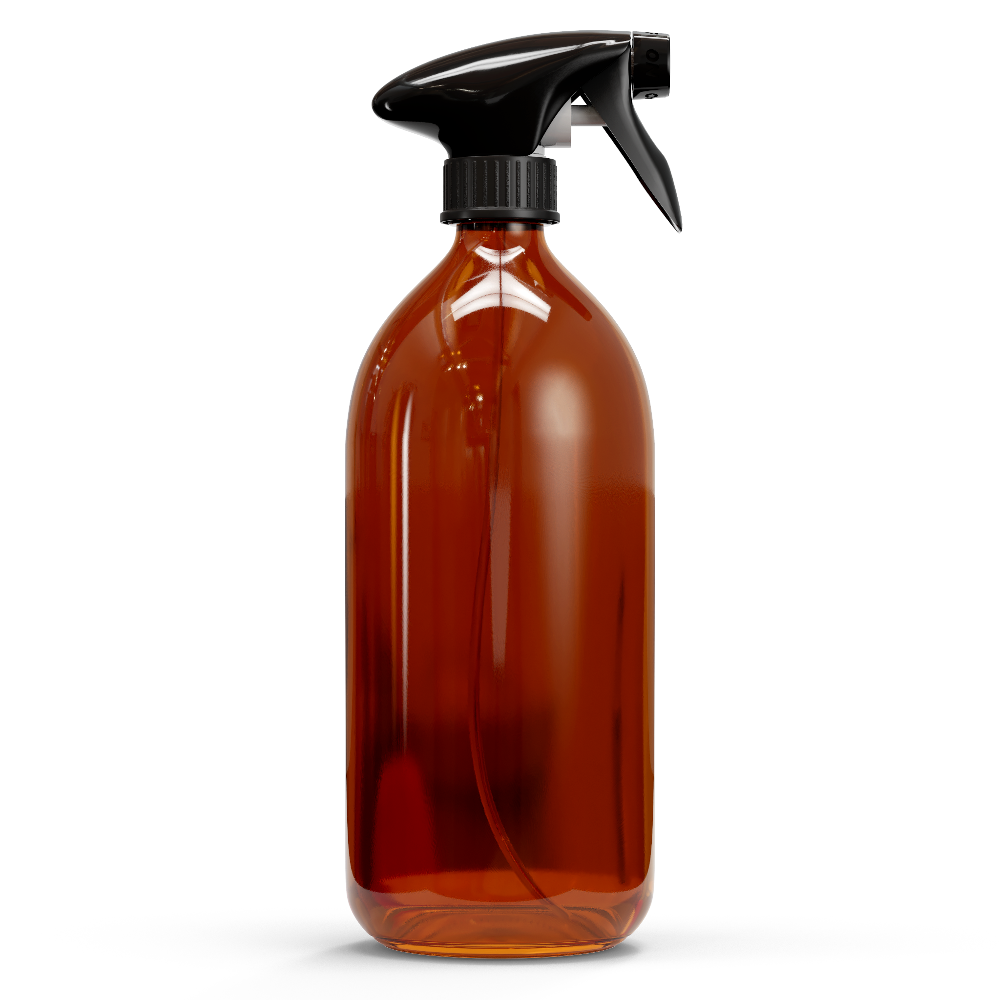 Bouteille en verre - Marron (avec des bouchons variés)