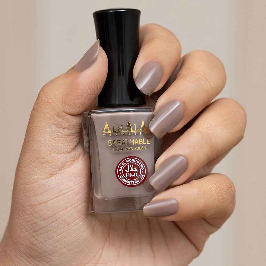 VERNIS À ONGLES AL-147 SAMIA CLEAR BROWN - Halal Cosmetics