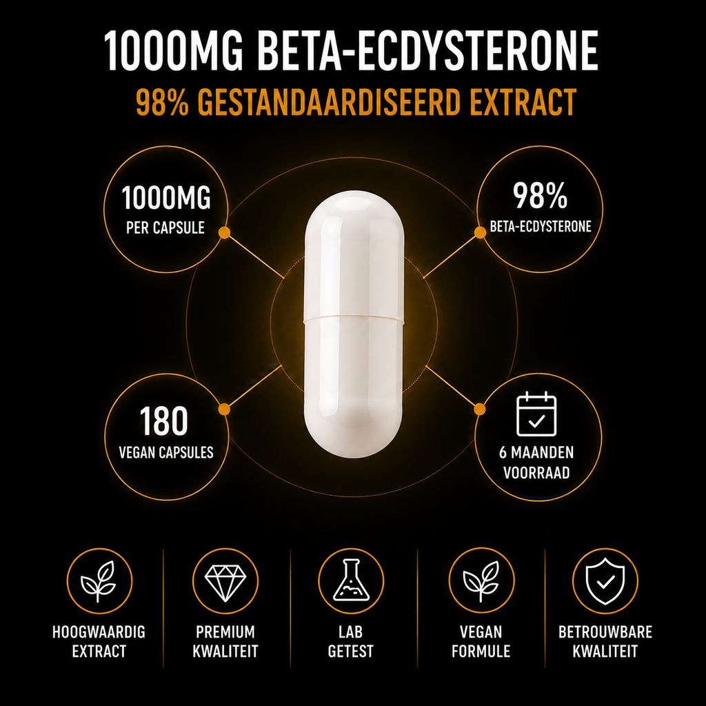 Ecdystebulk - Bêta-ecdystérone 98 % - Capsules - BeBulk Nutrition