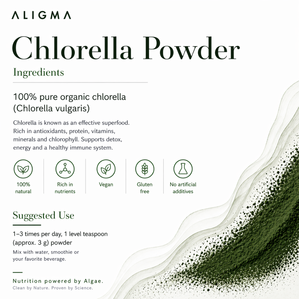 Poudre de Chlorella biologique, 250g