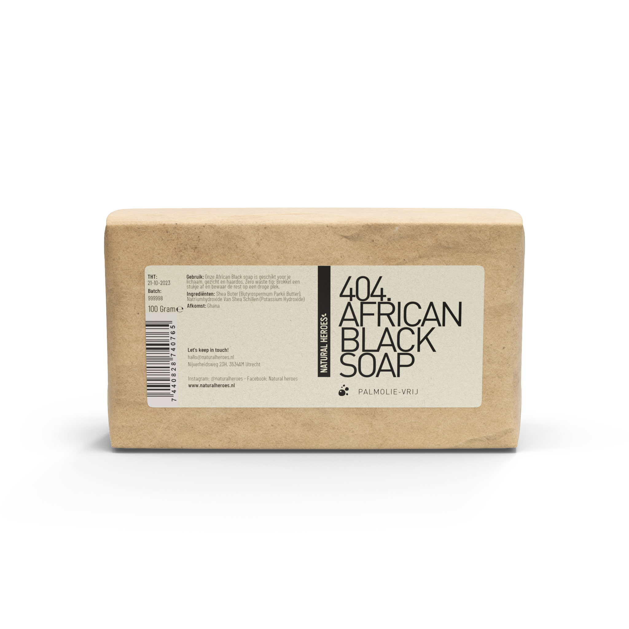 Savon noir africain (Palmolie-Vrij)