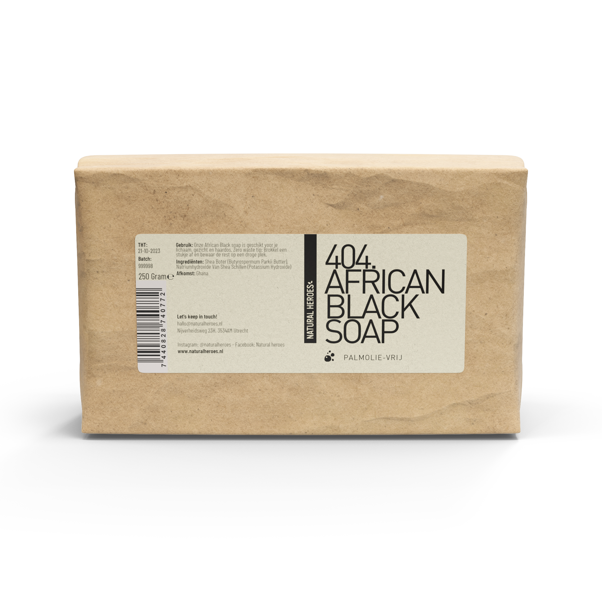 Savon noir africain (Palmolie-Vrij)