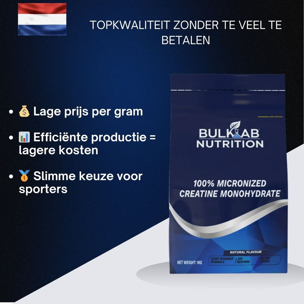 Créatine monohydraat 100 % micronisée - BulkLab Nutrition