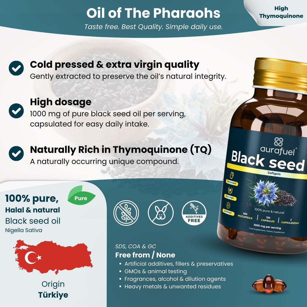 Capsules d'huile de nigelle