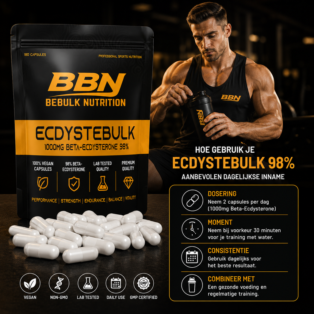 Ecdystebulk - Bêta-ecdystérone 98 % - Capsules - BeBulk Nutrition