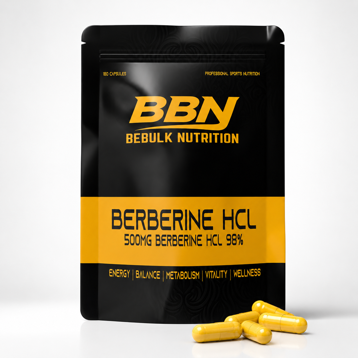 Berbérine HCL 98 % - Végane - BeBulk Nutrition
