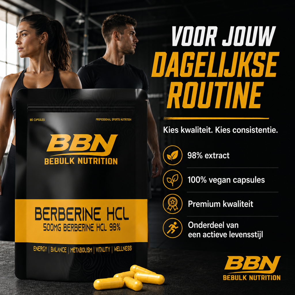 Berbérine HCL 98 % - Végane - BeBulk Nutrition
