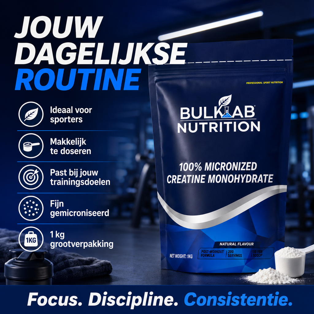 Créatine monohydraat 100 % micronisée - BulkLab Nutrition
