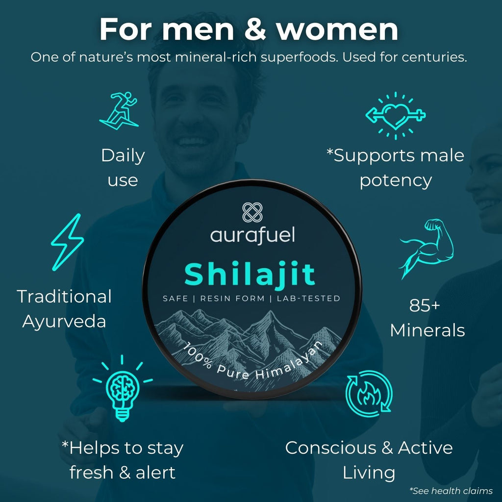 Résine Shilajit pure de l’Himalaya - 100 % authentique et purifiée