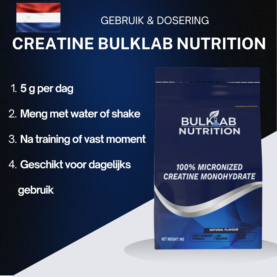 Créatine monohydraat 100 % micronisée - BulkLab Nutrition