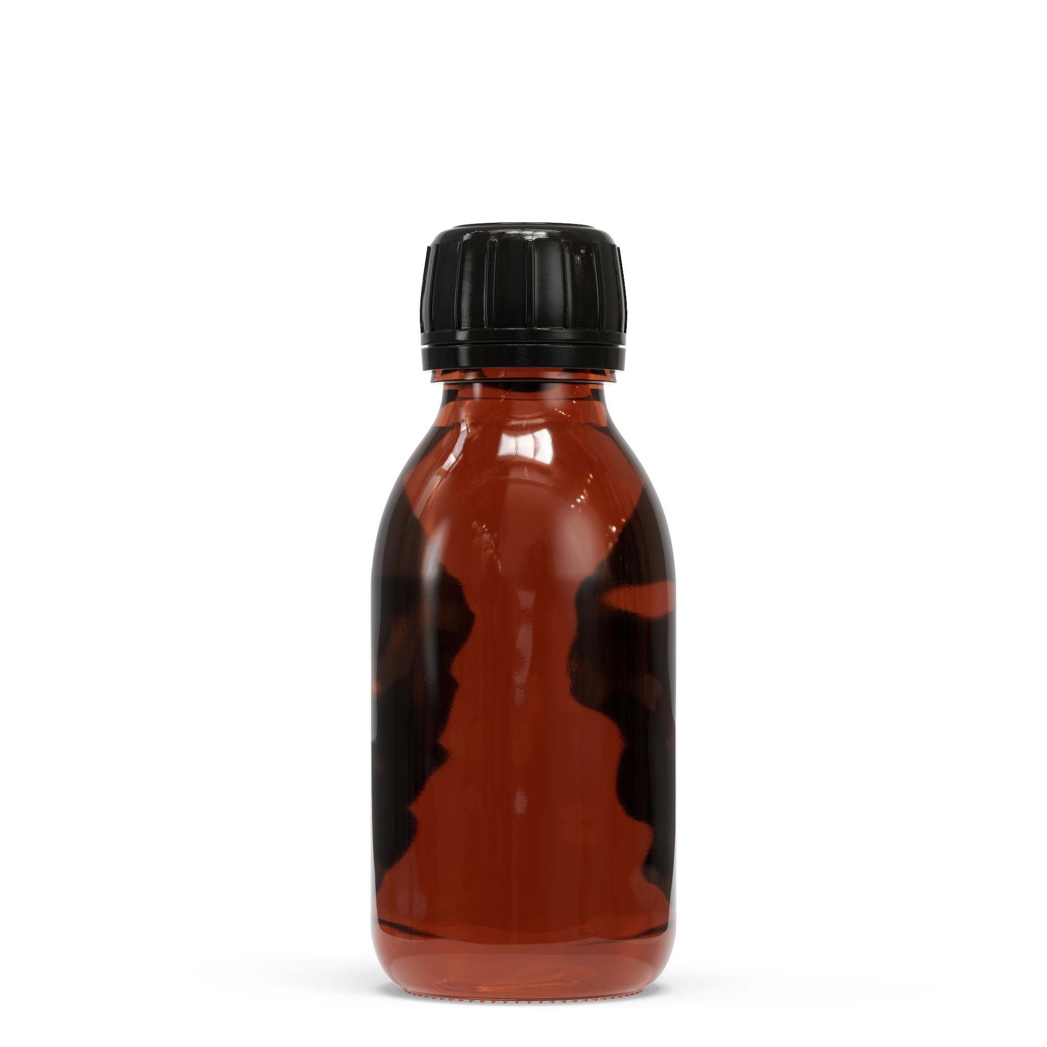 Bouteille en verre - Marron (avec des bouchons variés)