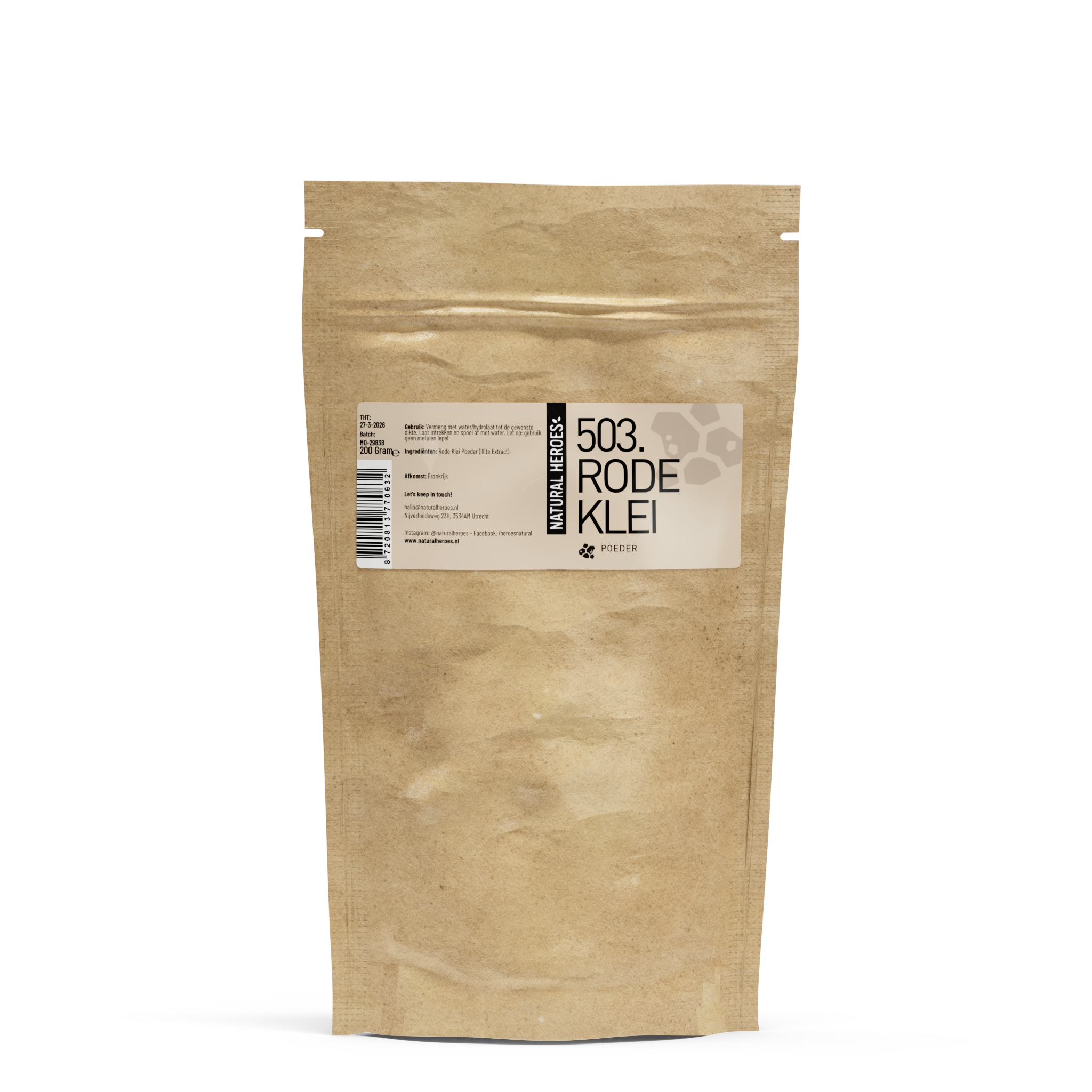 Poudre d’argile rouge