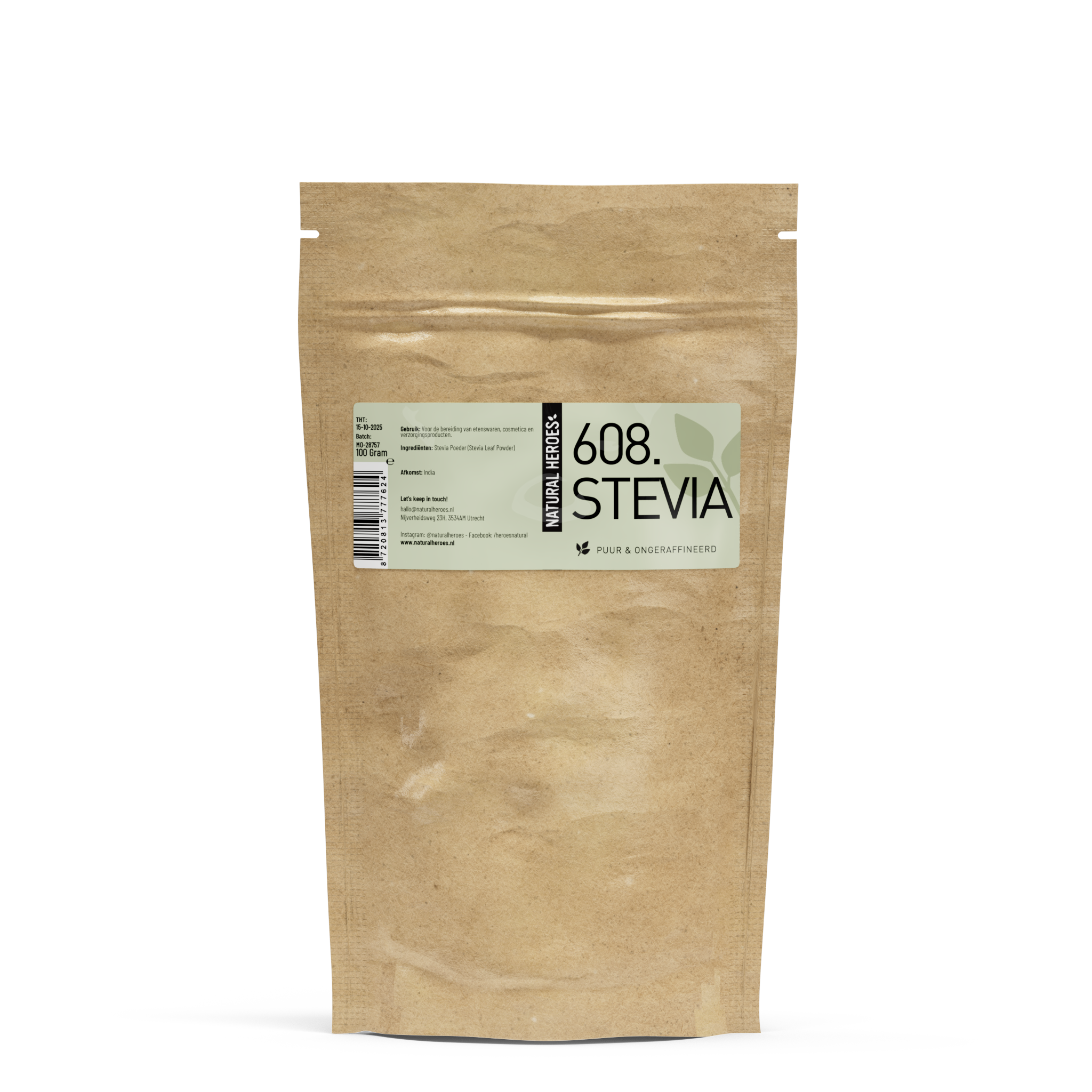 Poudre de stévia (Pure & non raffinée)
