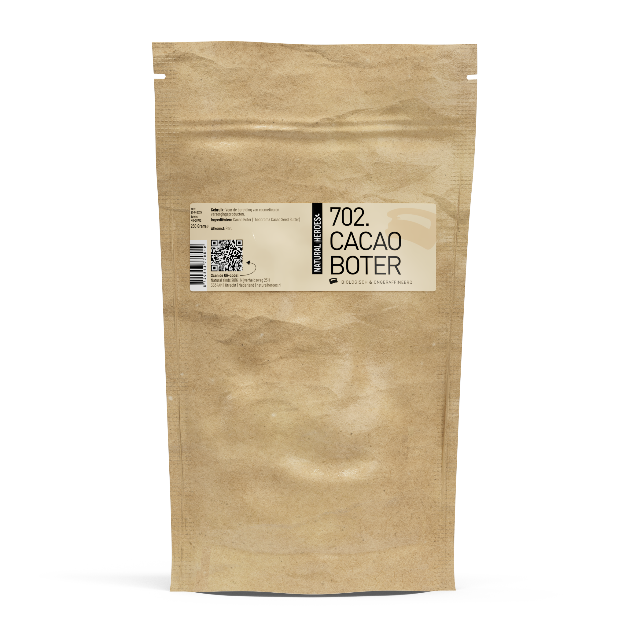 Beurre de cacao (bio et non raffiné)