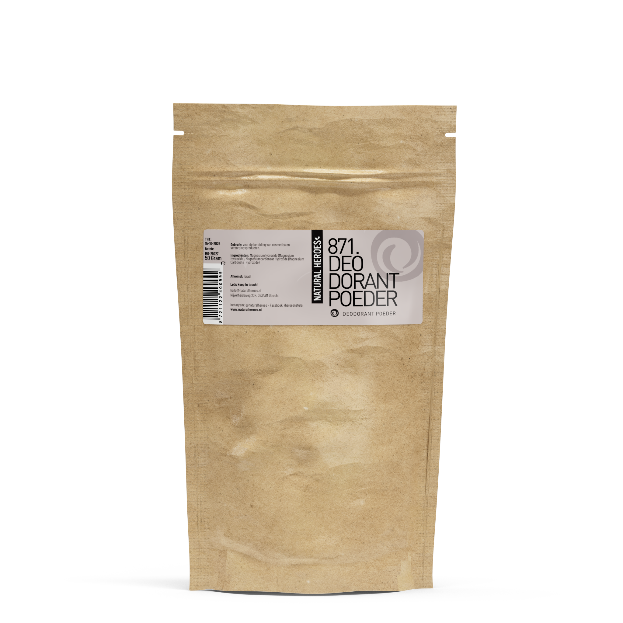 Poudre déodorante (ultra fine et purifiante)