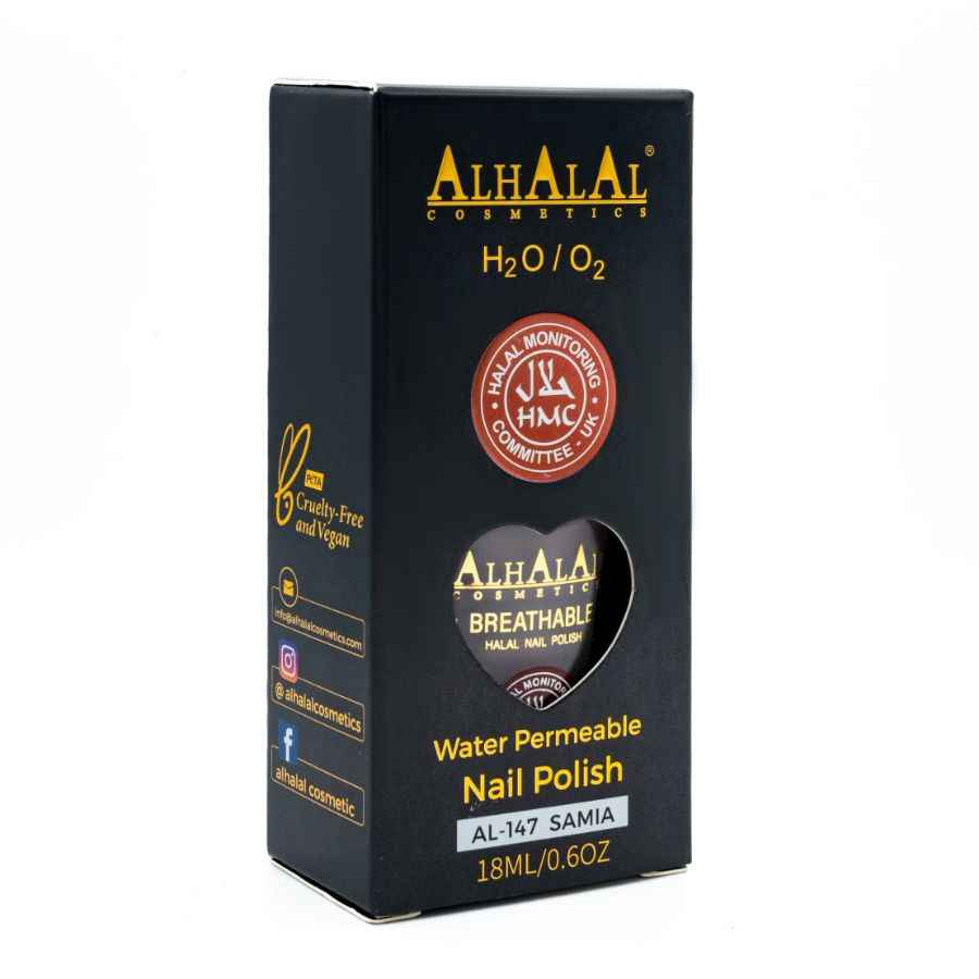VERNIS À ONGLES AL-147 SAMIA CLEAR BROWN - Halal Cosmetics