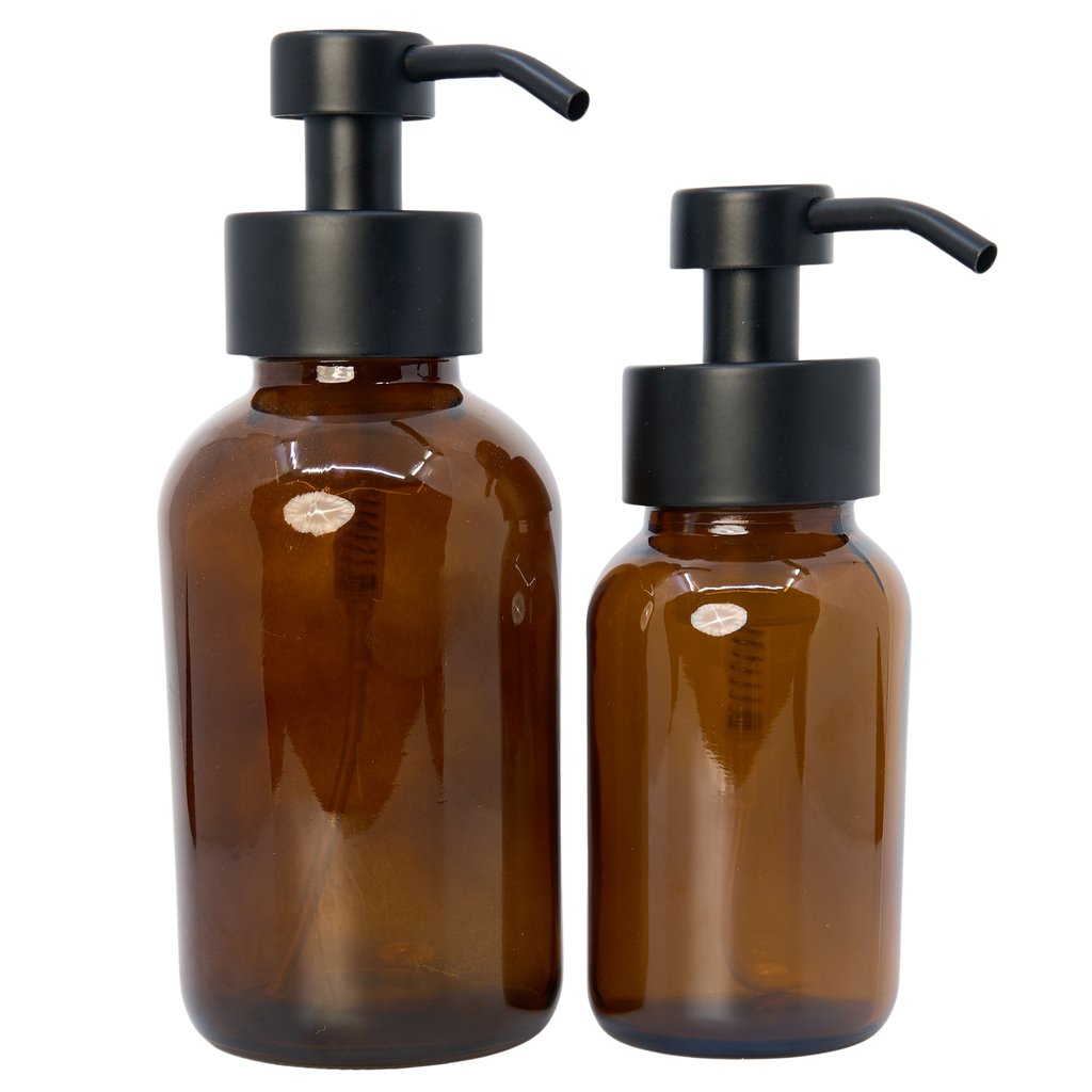 Bouteille en verre avec pompe à mousse