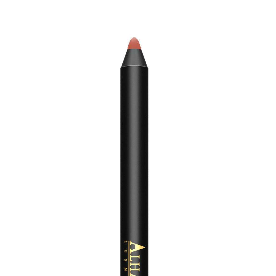 Crayon MARRON LIPLINER d’Alhalal Cosmetics avec finition mate pour des contours précis des lèvres