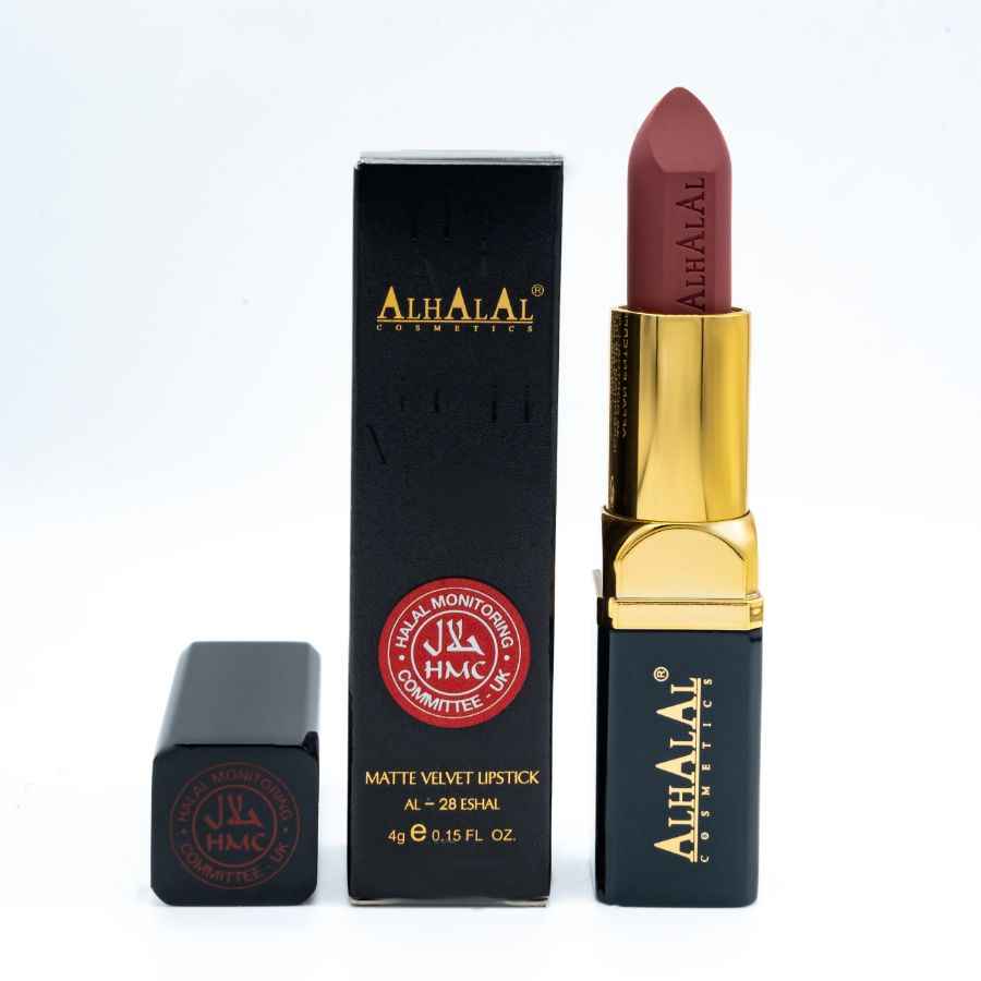 Alhalal Cosmetics Velvet Lip Tift en velours mat avec un emballage noir et or