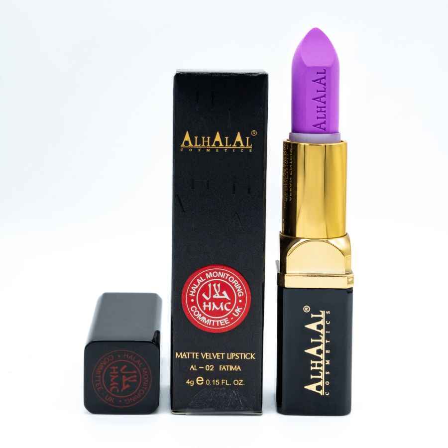 Alhalal Cosmetics Rouge à lèvres rose mate velous PARSE LIPSTICK avec emballage luxueux noir et or