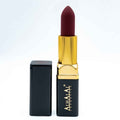 Rouge à lèvres velours Alhalal Cosmetics dans une teinte foncée avec un emballage ROUGE ROSE À LÈVRES