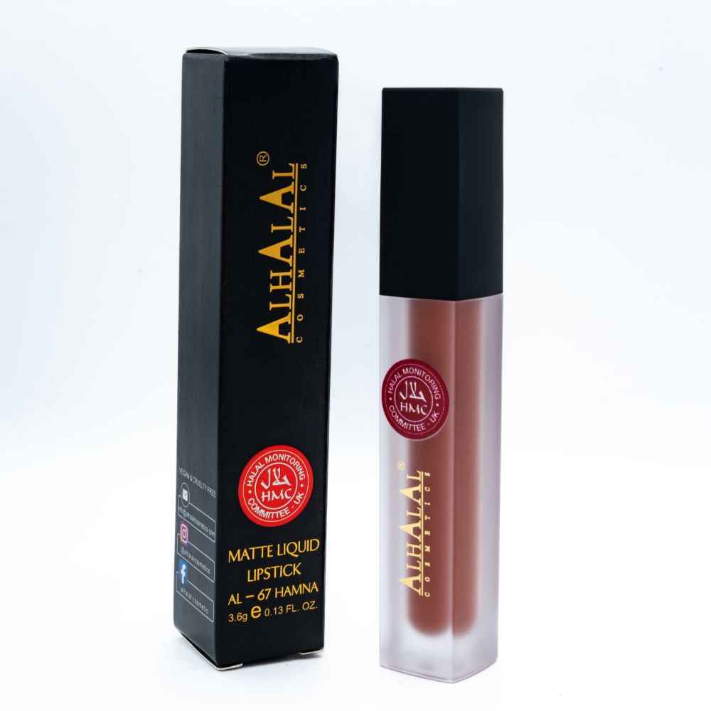 Gloss liquide Alhalal Cosmetics avec finition mate dans un emballage élégant