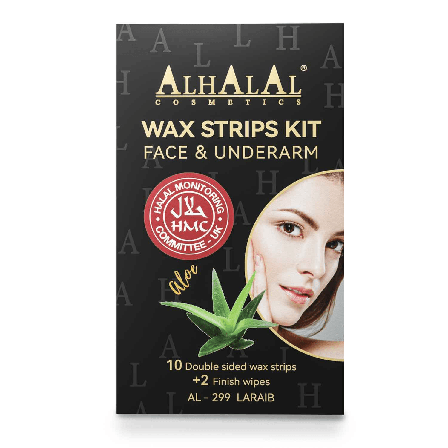 BANDE DE CIRE AL-299 LARAIB POUR VISAGE ET AISSELLE - Halal Cosmetics
