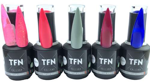TFN Gel Lak D 150 Glitter Pink Oranje Zomer Kleur