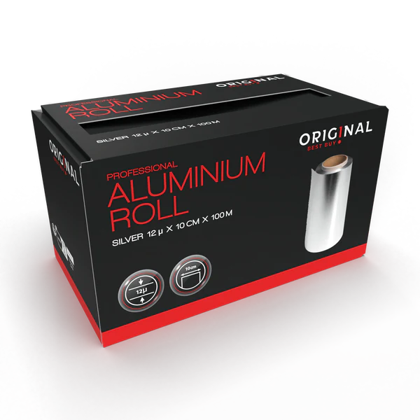 Professional OBB Aluminiumfolie Rol 12µ Zilver 10cmx100m