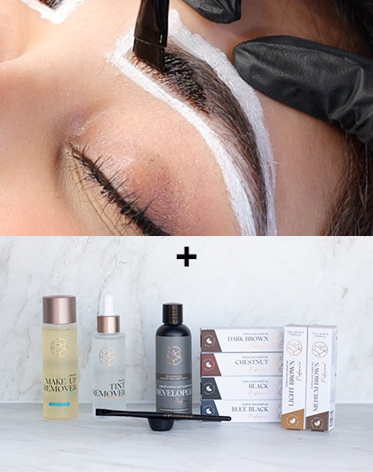 Formation en ligne : teinture hybride de sourcils + Starterkit (différentes langues)