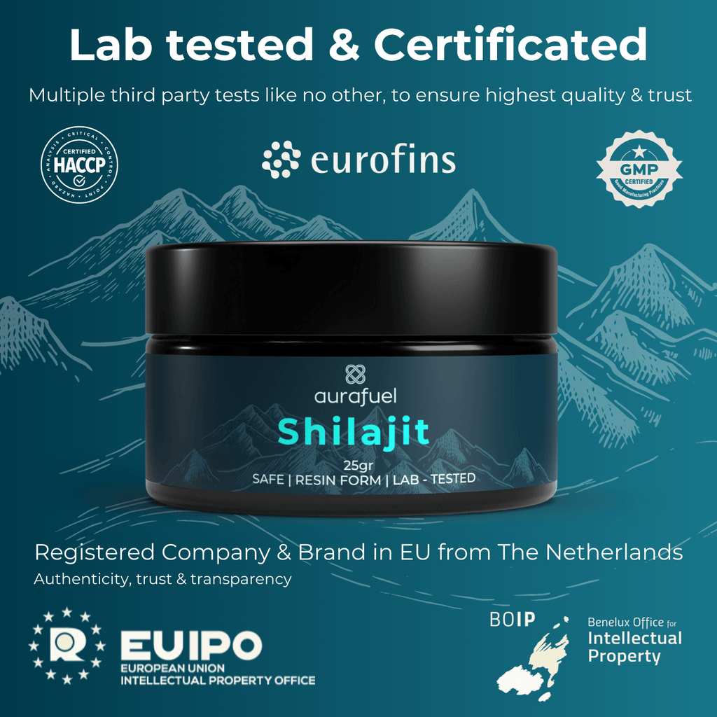 Résine Shilajit pure de l’Himalaya - 100 % authentique et purifiée