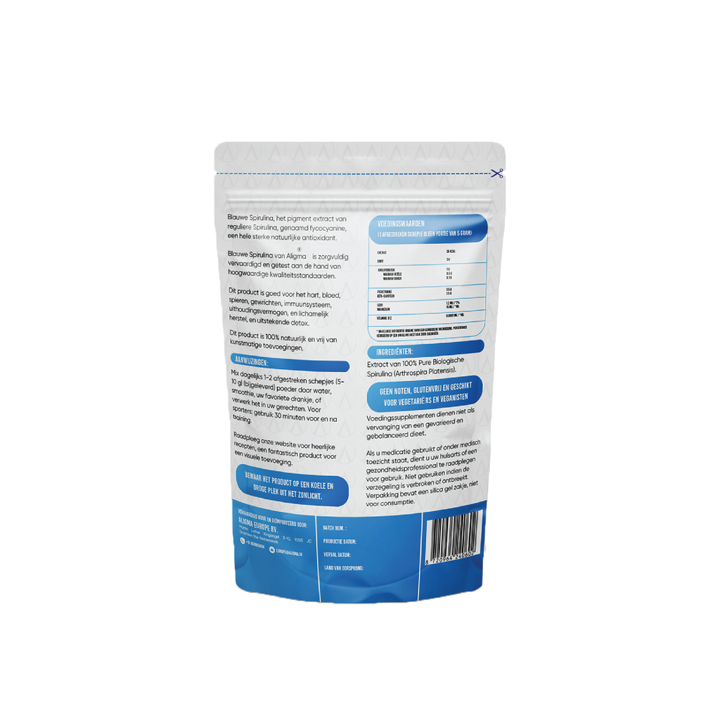 Superaliment en poudre de spiruline bleue biologique 75 grammes