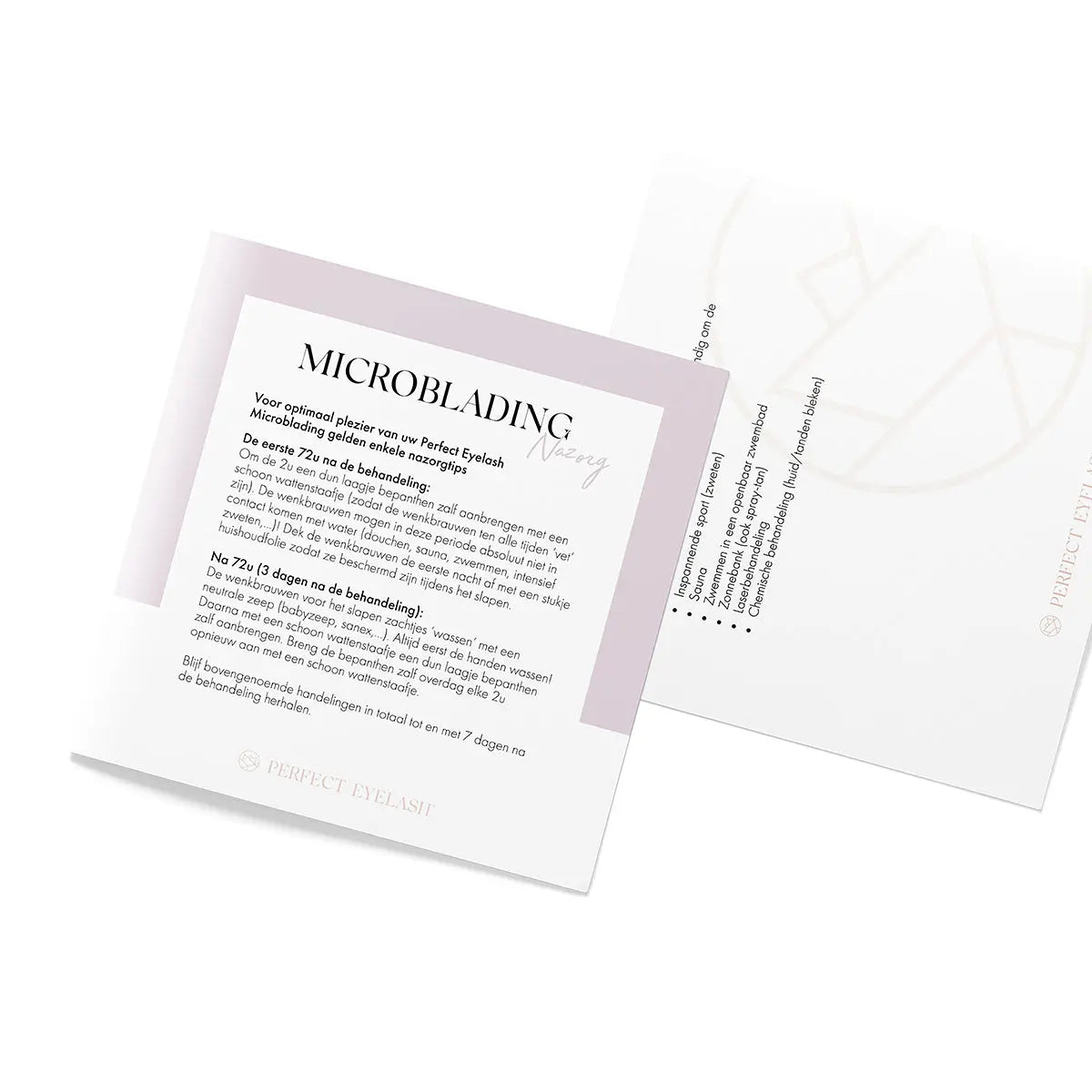 Notes de soins post-opératoires : Microblading