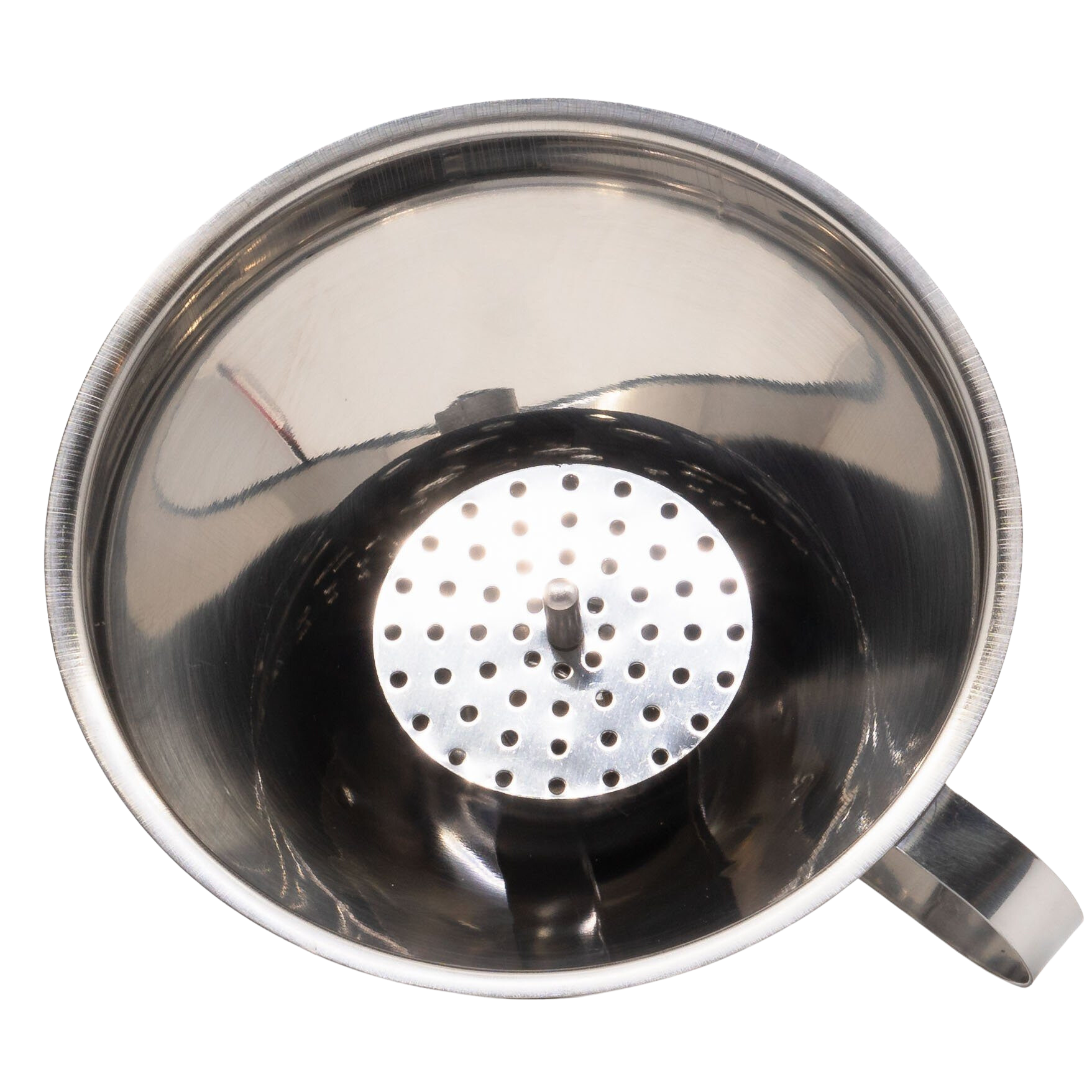 Entonnoir avec tamis (acier inoxydable)